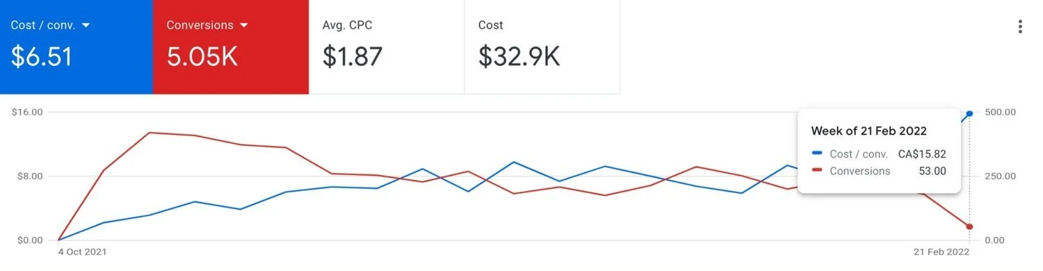 Stop wasting ad budget. advertise for the conversion.